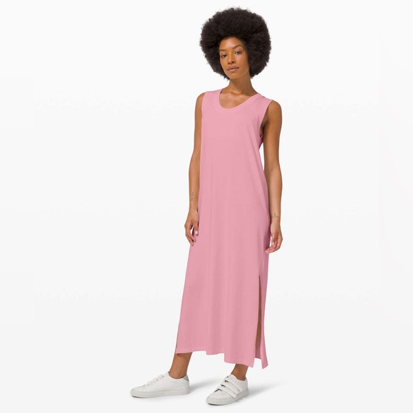 lululemon athletica Dresses & Skirts - Lululemon All Yours Sleeveless Midi Dress Cotton Blend Sz 2